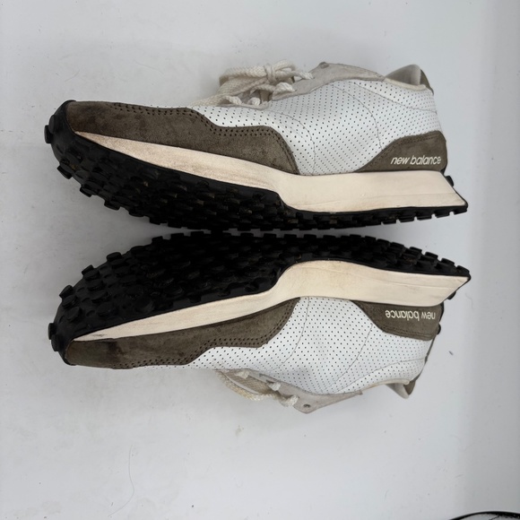 New Balance MS327PO White/Yellow/Olive Men's Sneaker Sz 10 - Picture 5 of 12